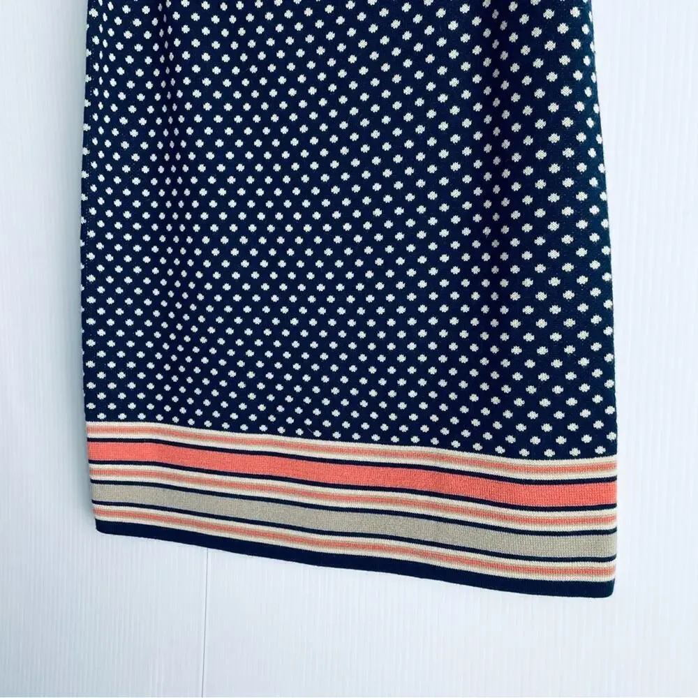 Anthropologie Sparrow Merino Wool Blend Skirt Size Medium polka dot